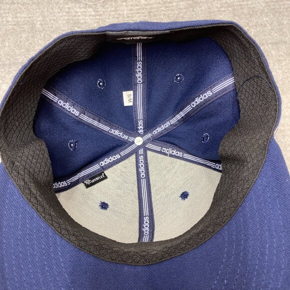 Adidas Men's Baseball Cap Fitted Hat Embroidered Logo Solid Size S/M New - Picture 9 of 10